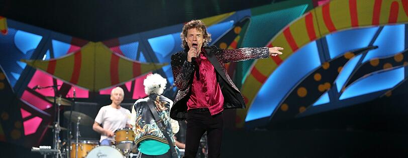 Die Rolling Stones bei ihrem Auftritt am Freitag in Havanna - der erste in Kuba.