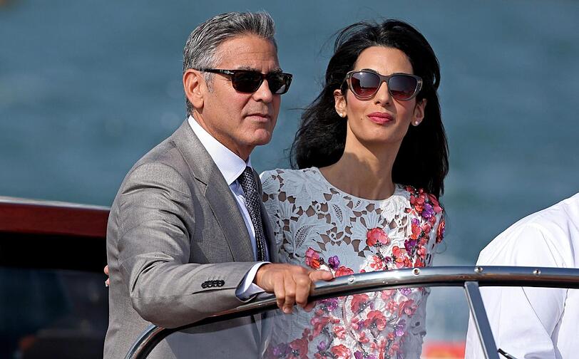 George Clooney (hier mit seiner Frau Amal): "Ich habe immer gewusst, dass Vater sein nichts für mich ist. Kinder aufzuziehen ist eine große Verpflichtung und muss deine absolute Priorität sein."