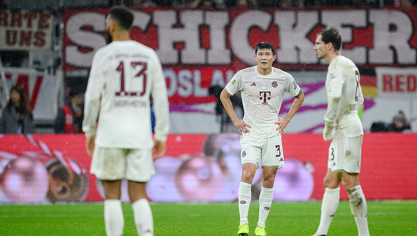 Min-jae Kim hatte einen rabenschwarzen Tag gegen die Eintracht aus Frankfurt.