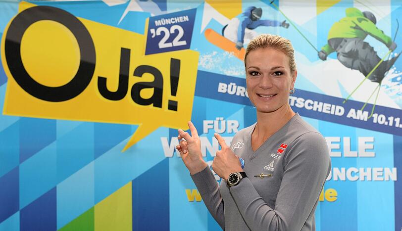 Maria Höfl-Riesch,
Ski-Olympiasiegerin:&bdquo;Winterspiele im eigenen Land erleben zu dürfen, wäre das Größte. Auch wenn ich selbst dann nicht mehr aktiv dabei sein werde, werde ich alles dafür tun, damit das Olympische Feuer nach München und Bayern kommt.&ldquo;