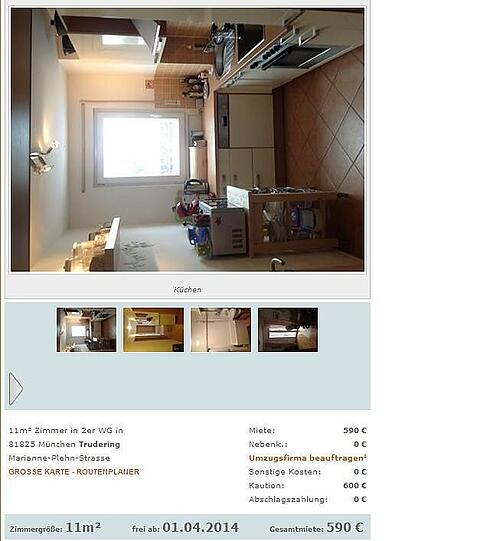 53,64 Euro/m2 bei 11 m2. Im Text stehen dann nur noch 9 m2.