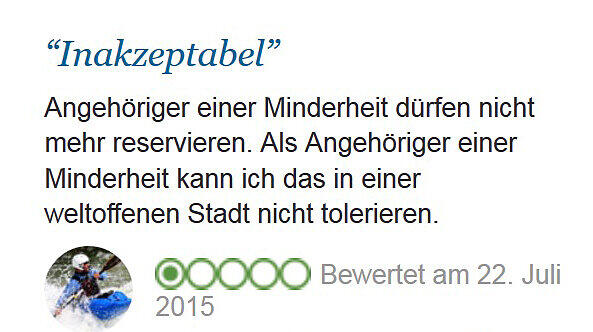 Schlechte neue Bewertungen für den Hofbräukeller beim Internet-Portal Tripadvisor (Beispiele)