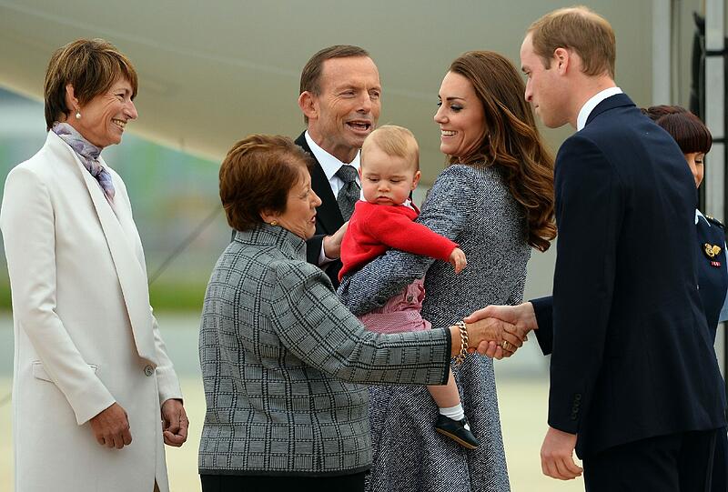 Weitere Bilder der royalen Kleinfamilie beim Abschied in Canberra