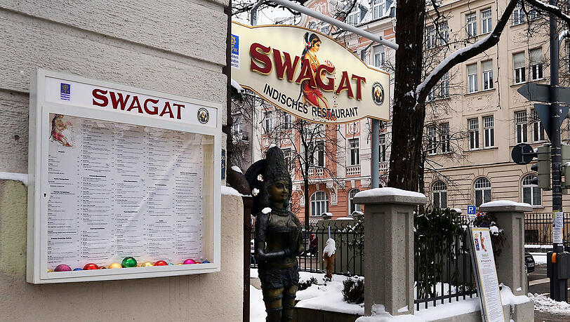 Hier wurde die Flasche serviert: Das indische Restaurant "Swagat" am Prinzregentenplatz. Hier wurde die Flasche serviert: Das indische Restaurant "Swagat" am Prinzregentenplatz.