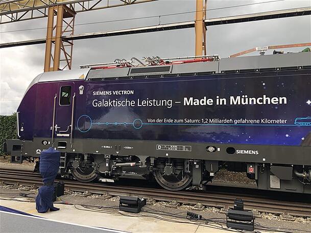 So sieht die Vektron-Lok aus. Ein Siemens-Chef nennt sie den "Ferrari des Güterverkehrs".