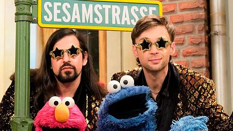 Siegfried & Joy haben der "Sesamstraße" einen Besuch abgestattet.