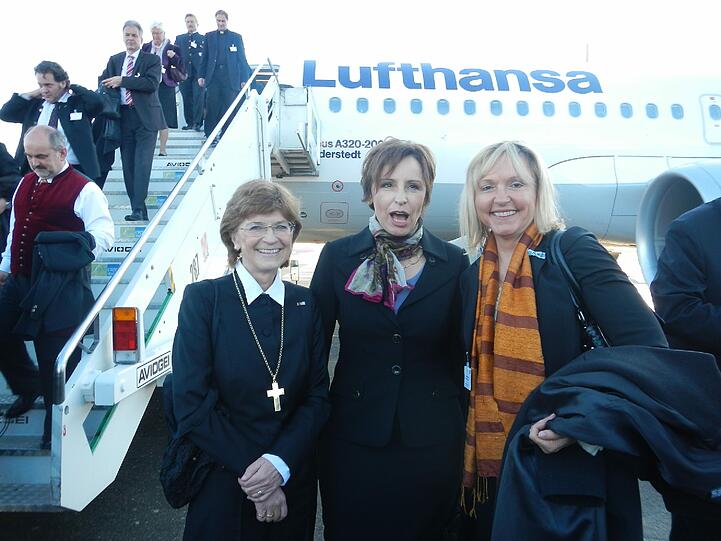 Eine bayerische Delegation besucht den Papst und gratuliert zum Geburtstag. Die AZ war für Sie in Rom. Die Bilder.