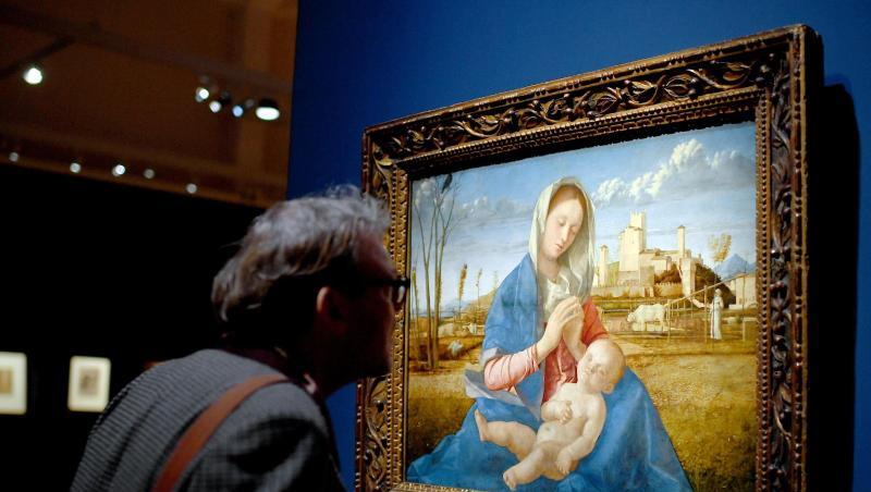 "Madonna auf der Wiese" von Giovanni Bellini. "Madonna auf der Wiese" von Giovanni Bellini.