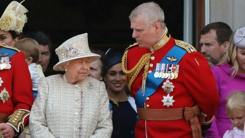 Queen Elizabeth und Sohn Prinz Andrew