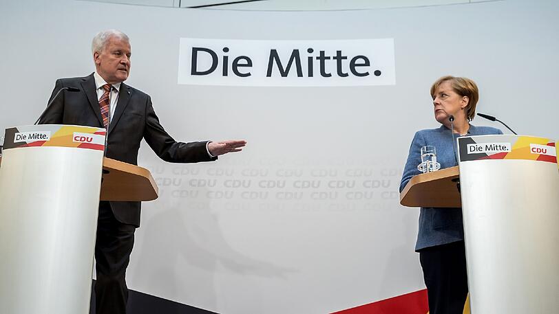 Seehofer und Merkel: Partner wider Willen.