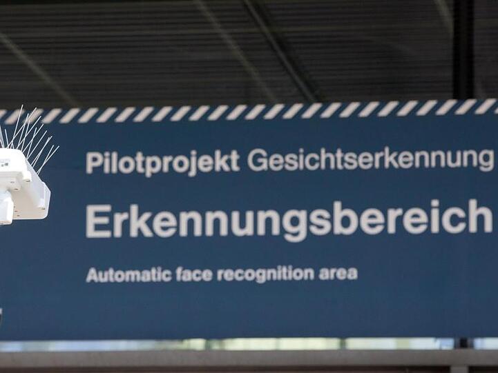 Test der automatischen Gesichtserkennung im Bahnhof Südkreuz in Berlin.