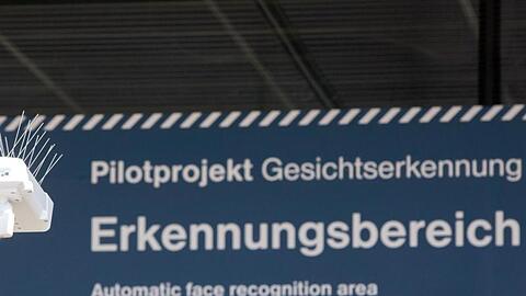 Test der automatischen Gesichtserkennung im Bahnhof Südkreuz in Berlin.