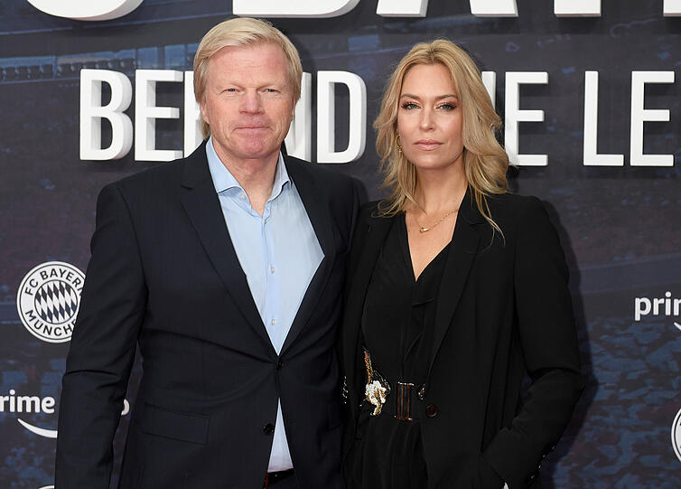 Vorstandsboss Oliver Kahn mit Frau Svenja.
