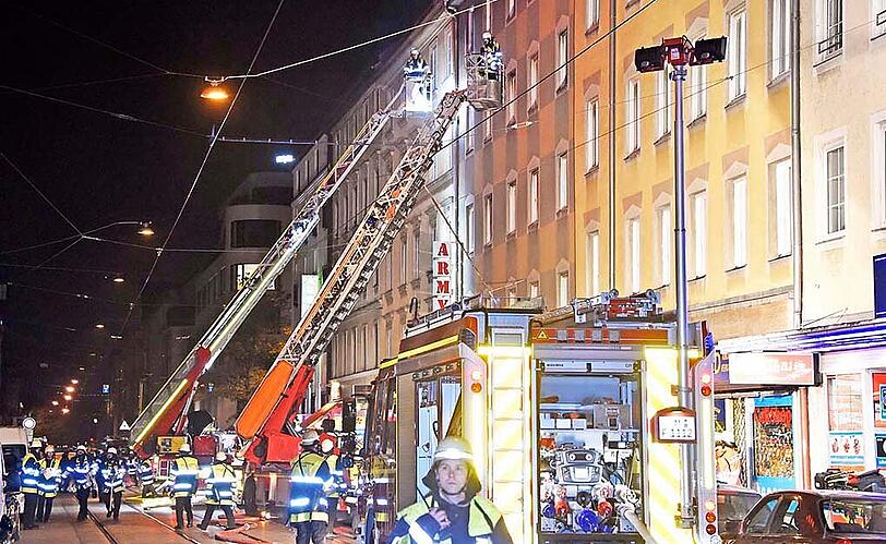 Weitere Bilder vom Brand in der Dachauer Straße