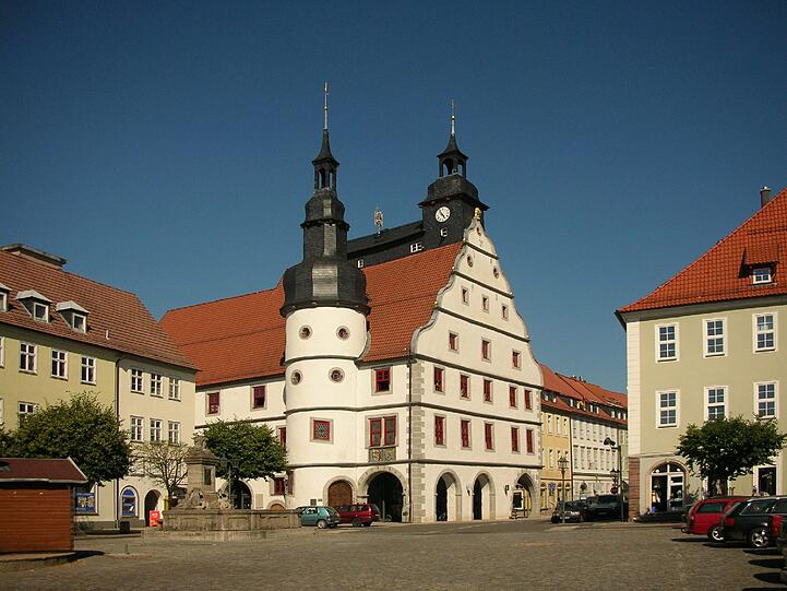Würde sich auch in Bayern gut machen: Das historische Rathaus von Hildburghausen (noch Thüringen).