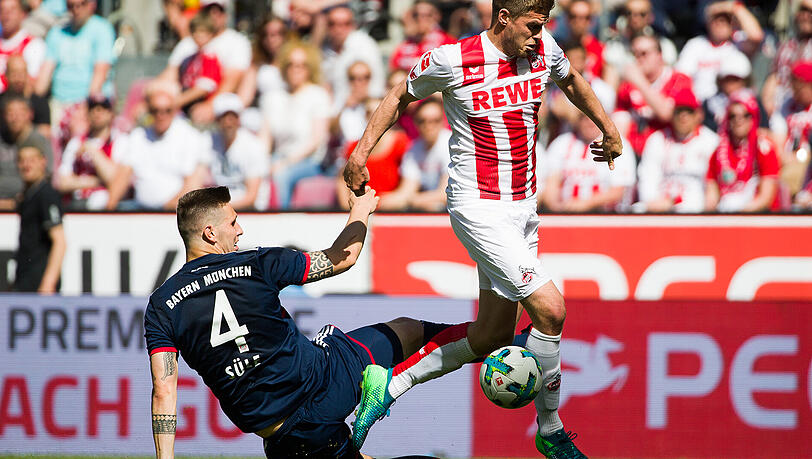 Bayern-Verteidiger Niklas Süle erzielt gegen Köln sein drittes Eigentor der Saison. Bayern-Verteidiger Niklas Süle erzielt gegen Köln sein drittes Eigentor der Saison.