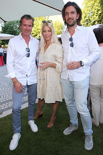 John Jürgens, Tina Kaiser und ihr Partner Max Wiedemann.