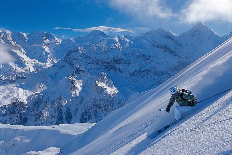 Teuflisch ist die Abfahrt vom Schilthorn nach Lauterbrunnen im Berner Oberland.