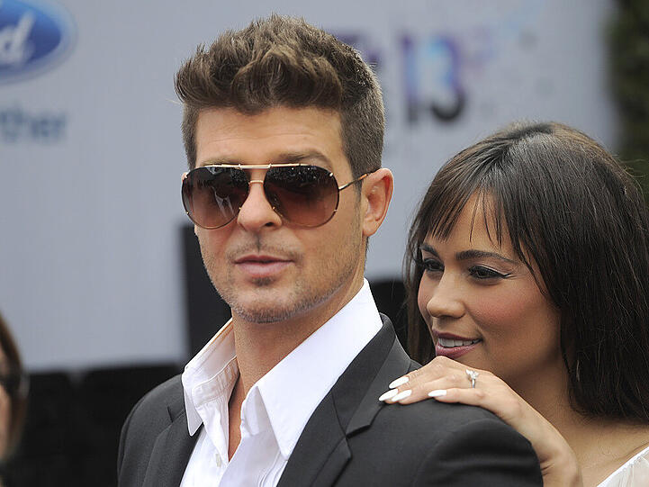 Ein Bild aus glücklicheren Tagen: Robin Thicke und Paula Patton