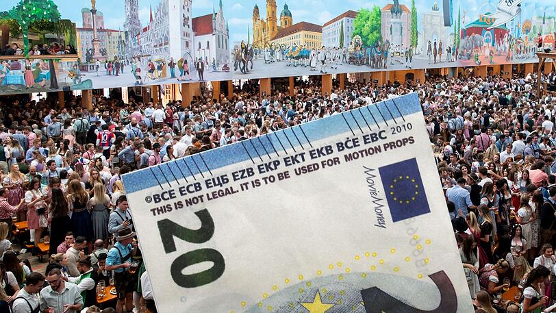 "Movie Money": Mit solche einem falschen 20-Euro-Schein wollte ein französisches Brüderpaar Anfang Oktober in einem Wiesn-Zelt bezahlen. (Symbolbild)