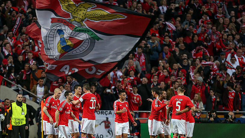 Zum zweiten Mal darf Benfica jubeln - um die Bayern rauszuschmeißen, bräuchte es aber noch zwei weitere Tore. Zum zweiten Mal darf Benfica jubeln - um die Bayern rauszuschmeißen, bräuchte es aber noch zwei weitere Tore.