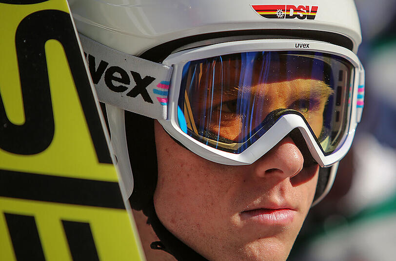 Markus Eisenbichler (Archivbild) feiert seinen ersten Podestplatz im Weltcup der Skispringer.