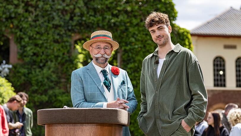 "Bares für Rares XXL": Horst Lichter (l.) und Timon Krause.