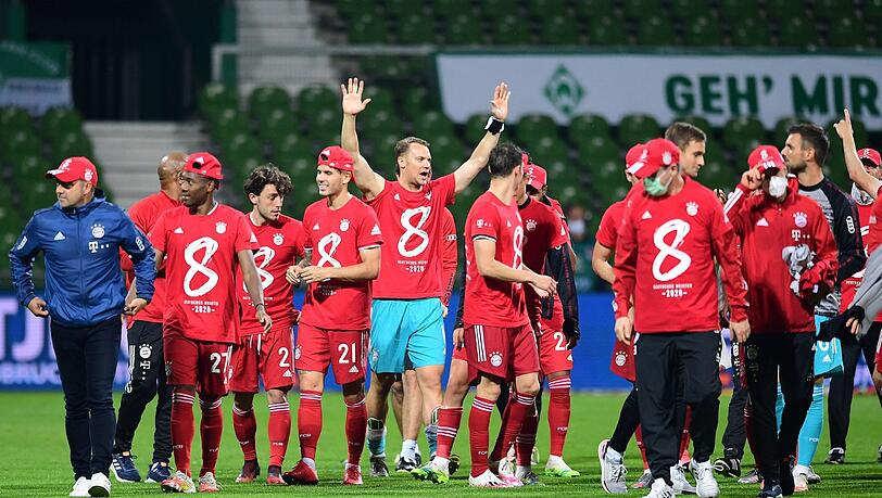 Der FC Bayern sicherte sich in der Saison 2019/20 den achten Meistertitel in Folge. Der FC Bayern sicherte sich in der Saison 2019/20 den achten Meistertitel in Folge.