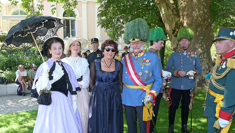 Ein Double des österreichischen Kaisers Franz Josef I. in Bad Ischl. Ein Double des österreichischen Kaisers Franz Josef I. in Bad Ischl.