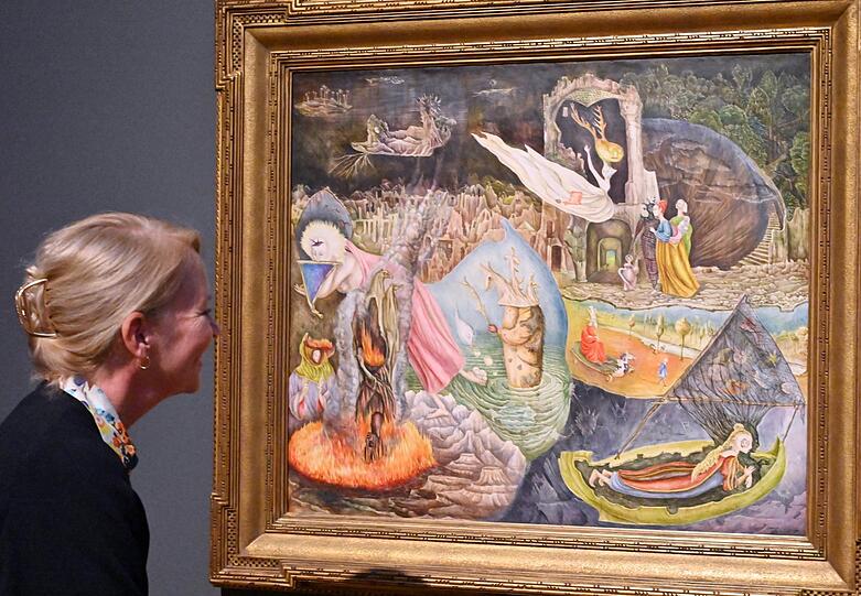 Bei Sotheby’s in New York erzielte Leonora Carringtons surrealistisches Gemälde „Die Zerstreuungen Dagoberts“ (1945) im vergangenen Jahr 28,5 Millionen Dollar.