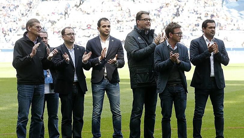 Ein Bild aus besseren Tagen: Die Führungsriege des TSV 1860. Ein Bild aus besseren Tagen: Die Führungsriege des TSV 1860.
