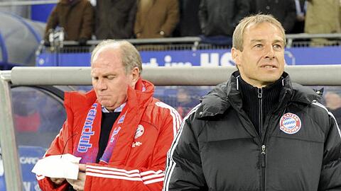 Durchblick und Vision: Manager Uli Hoeneß (l.) und Bayern-Trainer Jürgen Klinsmann - noch immer eine Einheit?