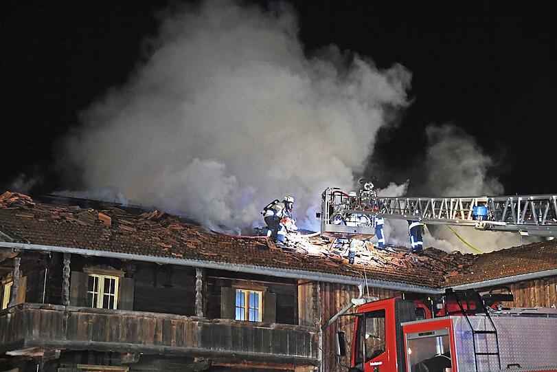 Das Feuer war im Haupthaus ausgebrochen...