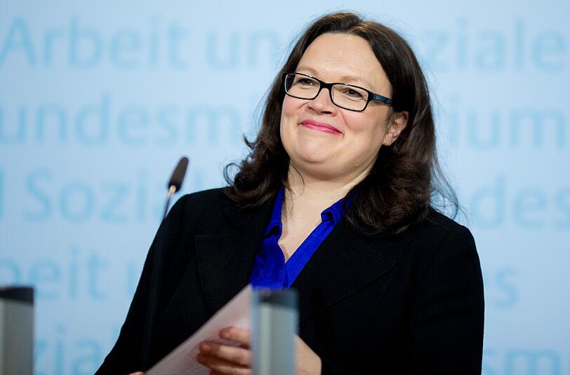 Andrea Nahles verkündete am Montag die höchste Rentensteigerung seit mehr als 20 Jahren.
