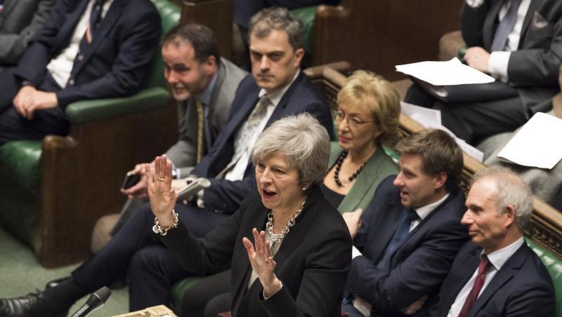 Die britische Premierministerin Theresa May während der Debatte über den umstrittenen Brexit-Deal im Unterhaus. Die britische Premierministerin Theresa May während der Debatte über den umstrittenen Brexit-Deal im Unterhaus.