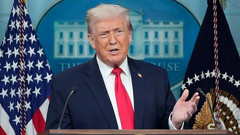 Gibt sich &uuml;berzeugt, dass eine Einigung im Gr&ouml;nland-Konflikt m&ouml;glich ist - US-Pr&auml;sident Donald Trump.