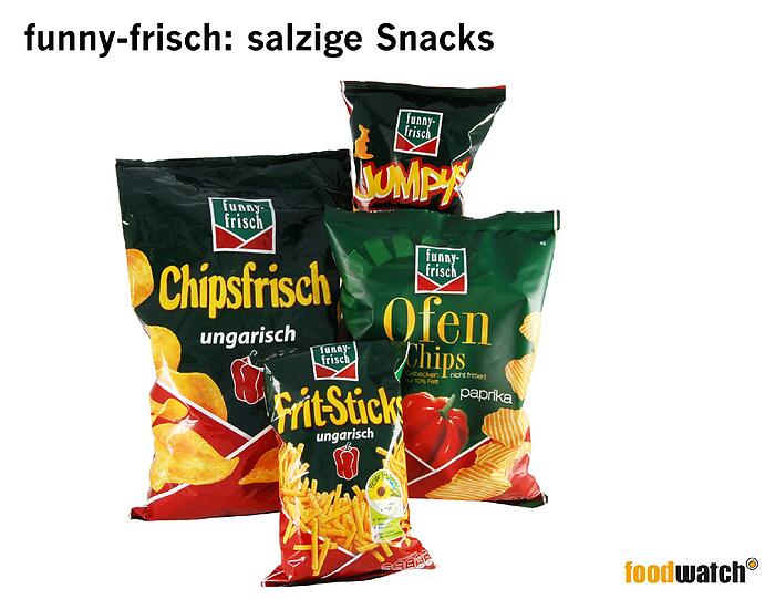 Sei es Kälberlab, Schwein, Wild oder Geflügel: Wie Foodwatch gegenüber der AZ bestätigt sind in den salzigen Snacks von funny-frisch vielerlei tierische Bestandteile enthalten. Das verrät der Hersteller auf Nachfrage von Foodwatch sogar. In den seltensten Fällen ist aber das auf dem Etikett gekennzeichnet. Die Produkte vom Konkurrenten Lorenz (Crunchips) kommen laut Herstellerangaben ohne &bdquo;tierische Fleischbestandteile&ldquo; daher. Allerdings wird im Produktionsprozess auch tierisches Lab eingesetzt.