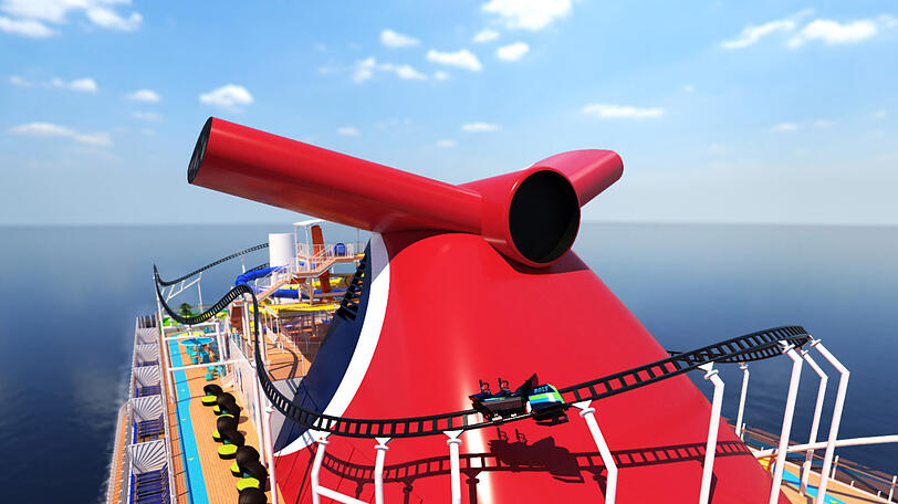 ...die Attraktion soll 2020 das Schiff der Reederei Carnival Cruise Line schmücken.