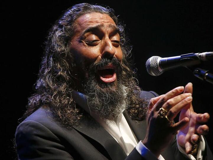Der Flamenco-Sänger Diego "El Cigala"in Madrid.