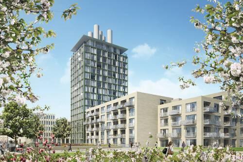 Zukunftsvision: So soll das alte Heizkraftwerk auf der Müllerstraße ab 2011 aussehen. Dann heißt es &bdquo;The Seven&ldquo;.