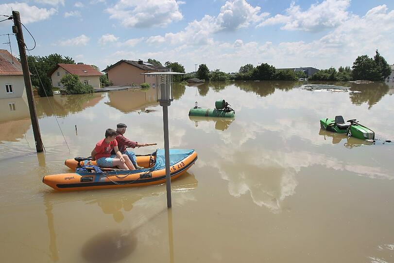 Aktuelle Fotos vom Hochwasser in Deggendorf: Fotos von der Flut.