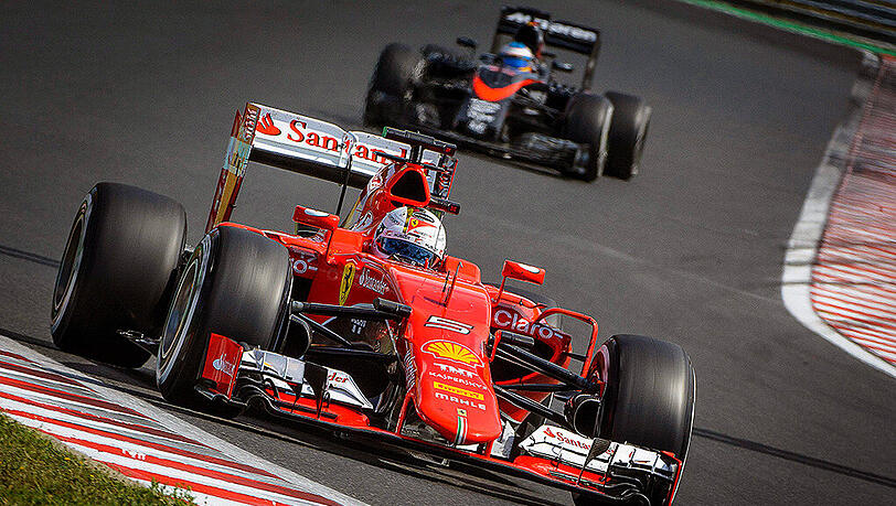 Sebastian Vettel gewinnt den Großen Preis von Ungarn 2015. Sebastian Vettel gewinnt den Großen Preis von Ungarn 2015.