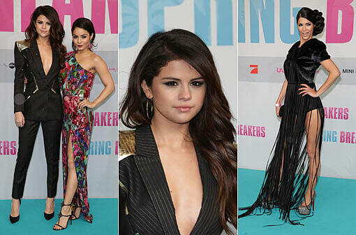 Trotz klirrender Kälte zeigten sich die jungen Damen in freizügiger Manier auf dem Roten Teppich. Hier die Bilder der "Spring Breakers"-Premiere!