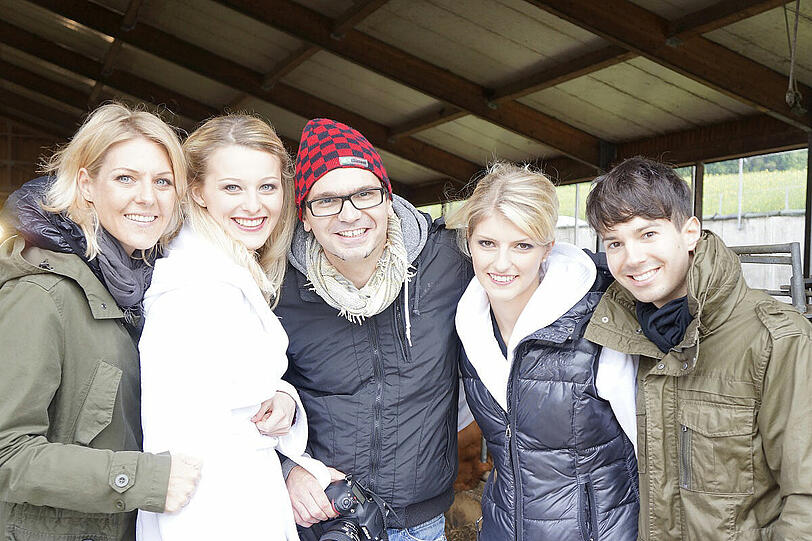 Making-Of-Bilder des Jungbauernkalender 2014.