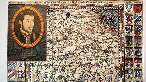 Bayern im Jahre 1563: So hat das Herzogtum im 16. Jahrhundert ausgesehen - hier eine Übersichtskarte der 24 Landtafeln Philipp Apians.