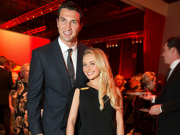 Stolze Eltern: Wladimir Klitschko und seine Verlobte Hayden Panettiere