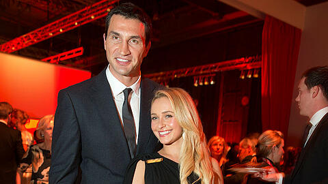 Stolze Eltern: Wladimir Klitschko und seine Verlobte Hayden Panettiere
