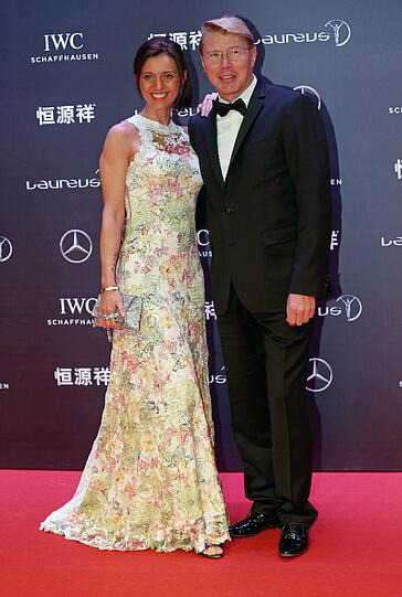 Mika Häkkinen mit Marketa Kromatowa
