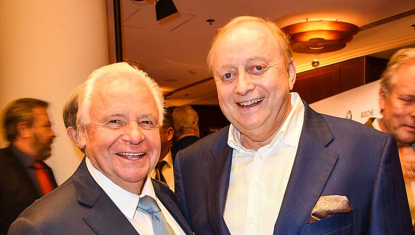 Eckart Witzigmann und Alfons Schuhbeck auf einer Gala im Jahr 2017 Eckart Witzigmann und Alfons Schuhbeck auf einer Gala im Jahr 2017
