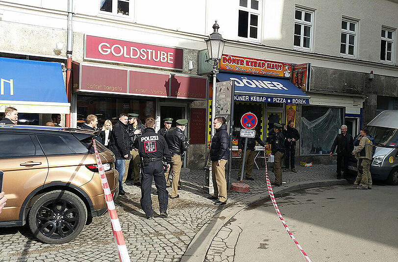 Der Juwelier "Goldstube" am Viktualienmarkt wurde am 29.01.2016 überfallen.